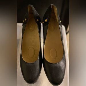 Kat Maconie black leather high pumps 40